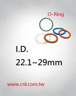 O-Ring Size  I.D. 22.1mm ~ 29mm