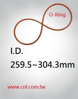 O-Ring Size<br> I.D. 259.5mm ~ 304.3mm