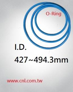 O-Ring Size  I.D. 427 ~ 494.3mm