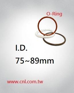 O-Ring Size  I.D. 75mm ~ 89mm