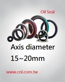 Oil-seal<br>Axis diameter 15 ~ 20mm