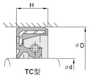 Structure of rubber oil seal