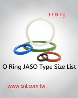 O-ring JASO type size list