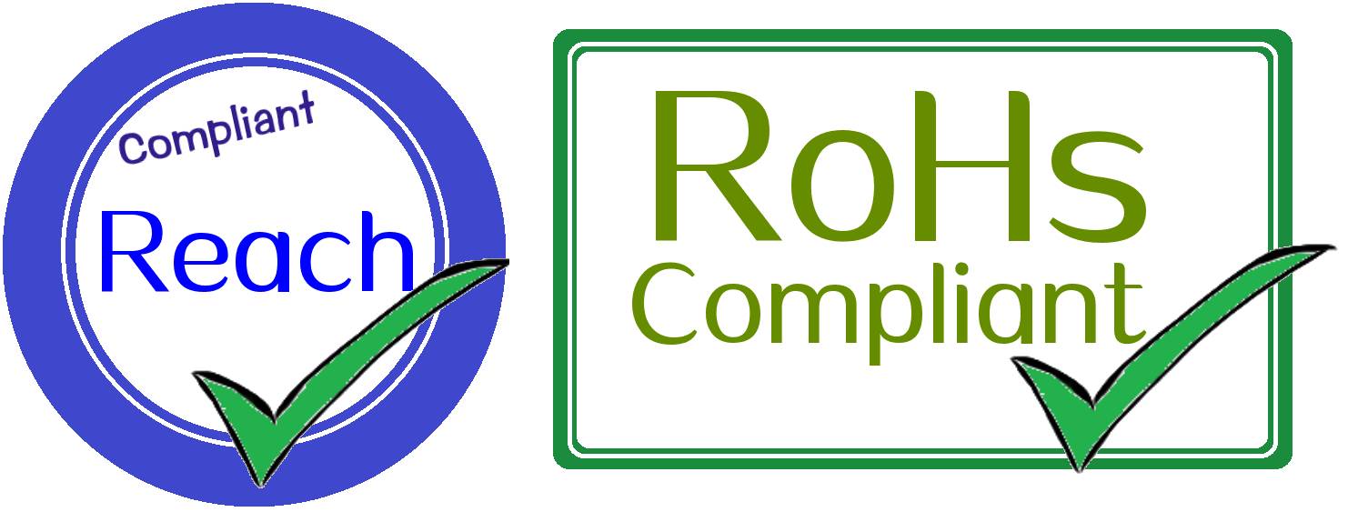 compliant with SGS-RoHS, REACH and HALOGEN